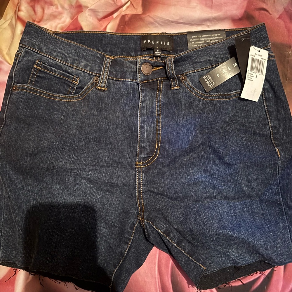 Premise Indigo Denim Shorts